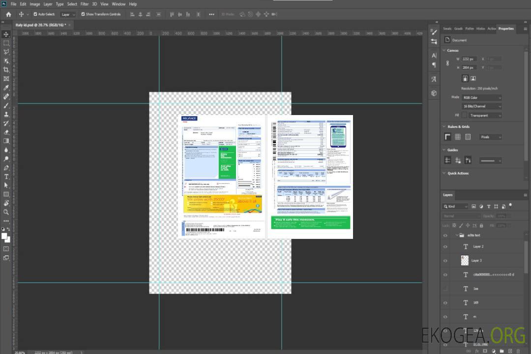 Modèle Word et PDF de facture de services publics de Reliance Energy pour l'Inde, 2 pages template